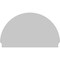 Ekena Millwork Half Round Sunburst Architectural Grade PVC Combination Pediment, 58"W x 35-3/4"H x 2-3/4"P PEDPC058X360HRO01 - alternate 3